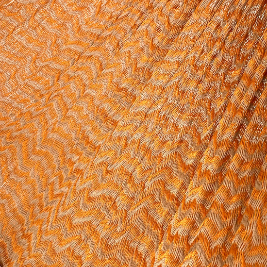 Detalle del tejido de nylon hilo 18 de la hamaca Yucateca artesanal naranja y café