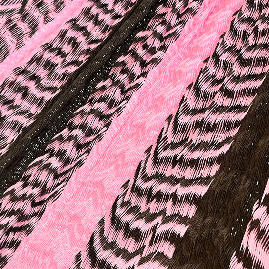 Detalle del tejido de nylon hilo 18 de la hamaca Yucateca artesanal rosa y café oscuro