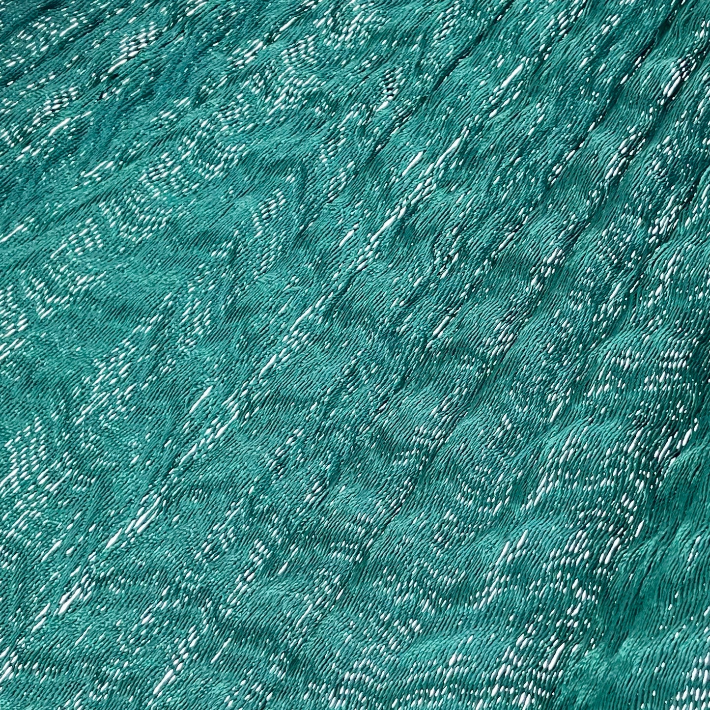 Detalle del tejido de nylon hilo 18 de la hamaca Yucateca artesanal verde oscuro