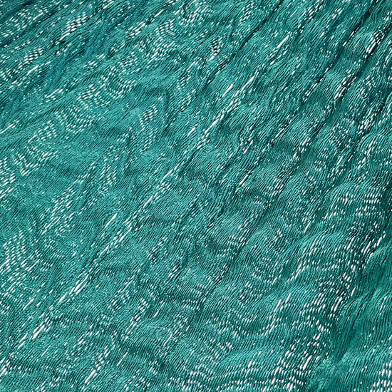 Detalle del tejido de nylon hilo 18 de la hamaca Yucateca artesanal verde oscuro