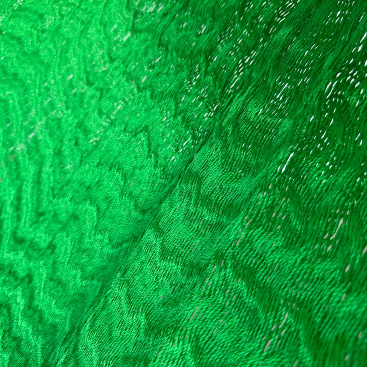 Detalle del tejido de nylon hilo 18 de la hamaca Yucateca artesanal verde