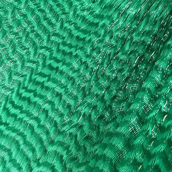 Detalle del tejido de nylon hilo 18 de la hamaca Yucateca artesanal en tonos verdes