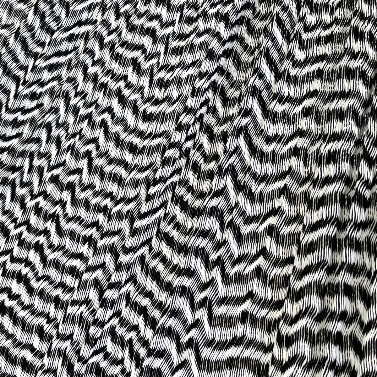 Detalle del tejido de algodón de la hamaca Yucateca artesanal King Size blanco y negro.