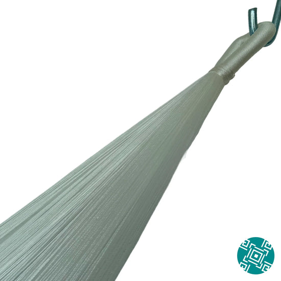 Brazo de hamaca Yucateca artesanal de algodón suave color menta