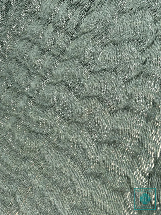 Detalle del tejido de algodón suave de la hamaca Yucateca artesanal modelo Verde Oscuro
