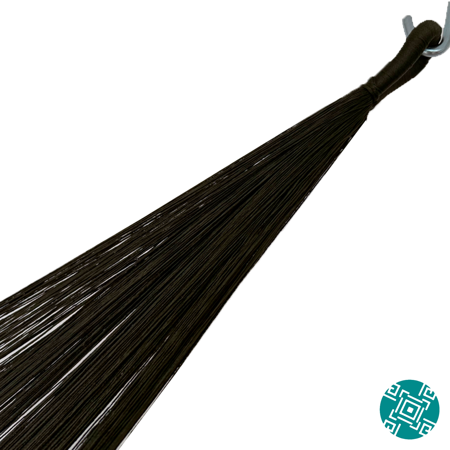 Brazo de hamaca Yucateca artesanal de algodón suave color verde y blanco