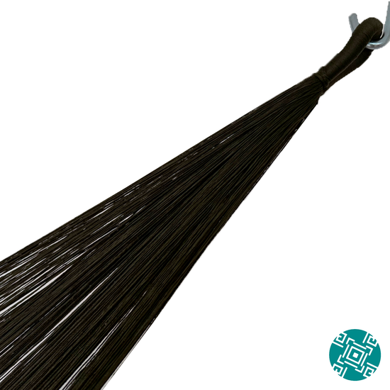 Brazo de hamaca Yucateca artesanal de algodón suave color verde y blanco