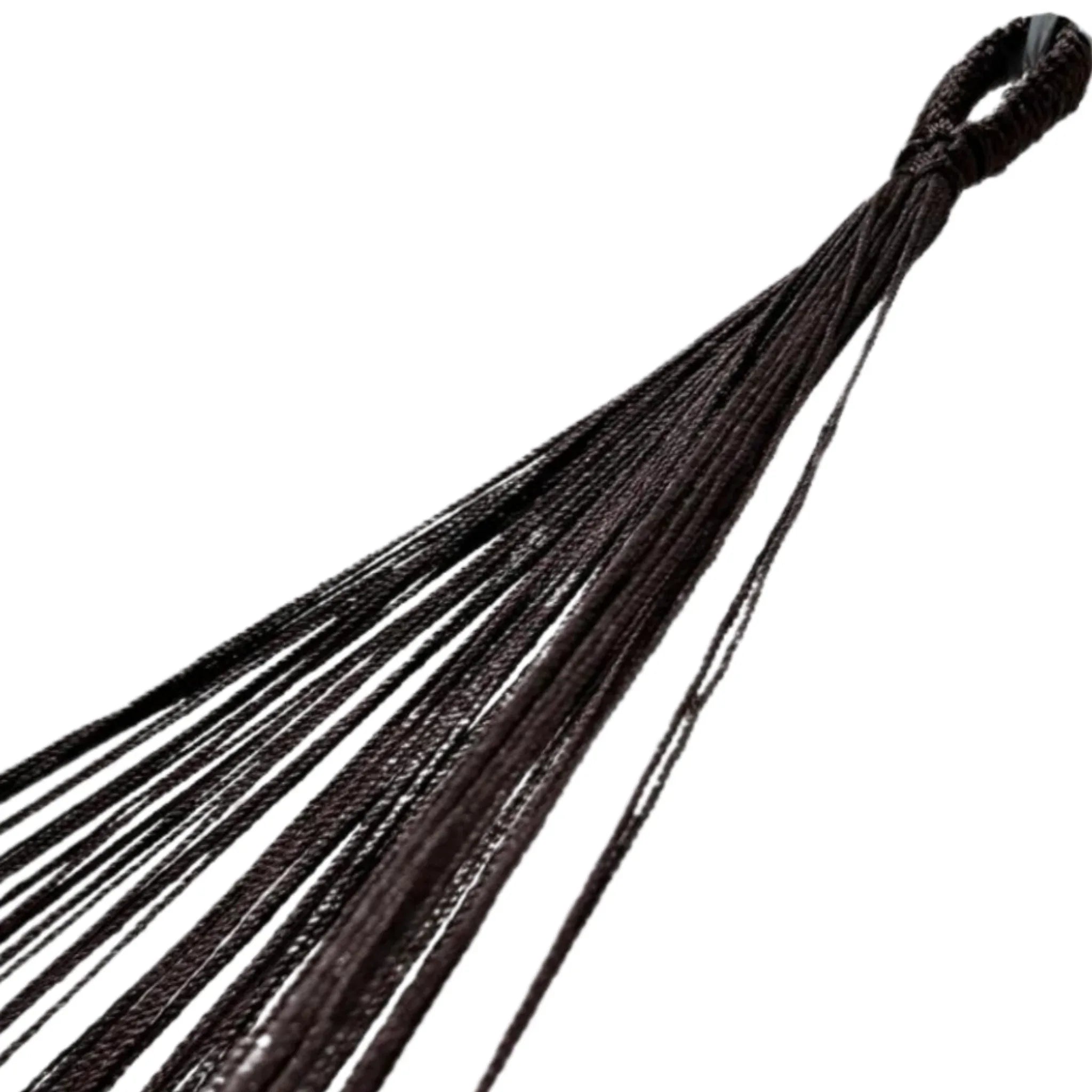 Detalle del brazo de hamaca mexicana grande rojo vino de algodón