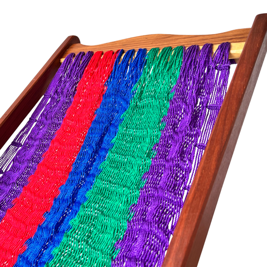 Silla Mecedora Artesanal Plegable Multicolor