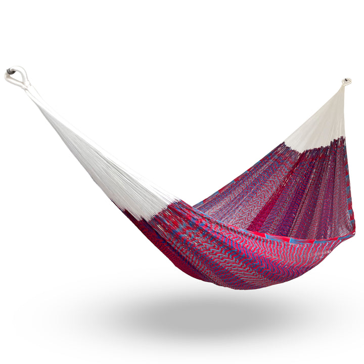 Hamaca Artesanal Yucateca Nylon - Rojo