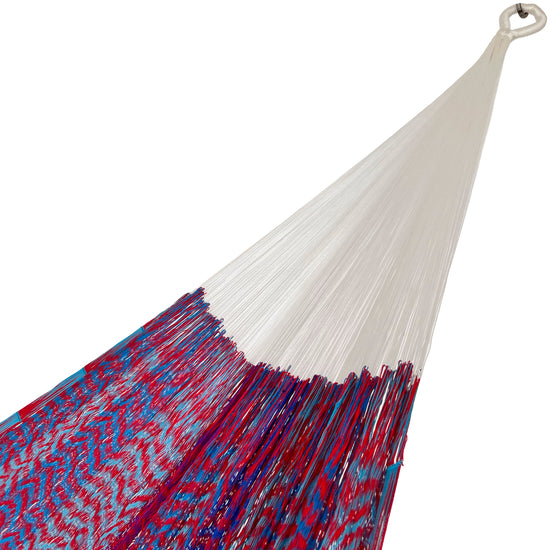 Hamaca Yucateca Artesanal de Nylon Suave - Rojo