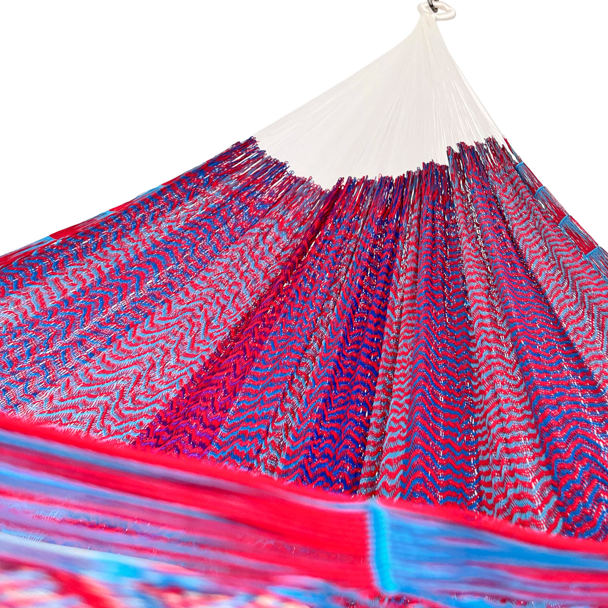 Hamaca Yucateca Artesanal de Nylon Suave - Rojo