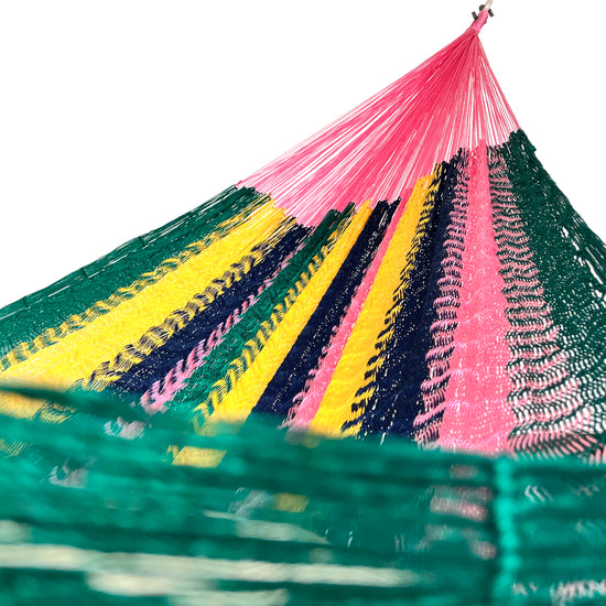 Hamaca Yucateca Artesanal Nylon Hilo 18 - De colores