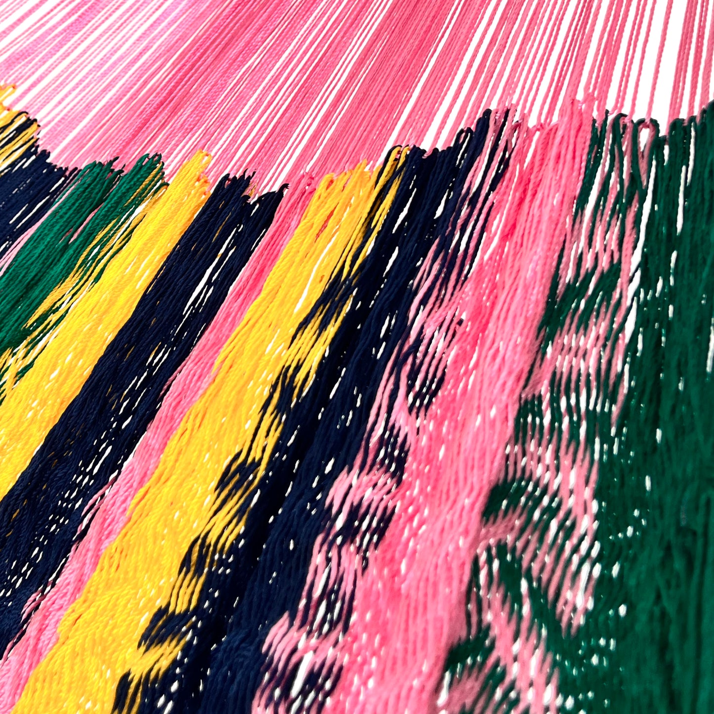 Hamaca Yucateca Artesanal Nylon Hilo 18 - De colores