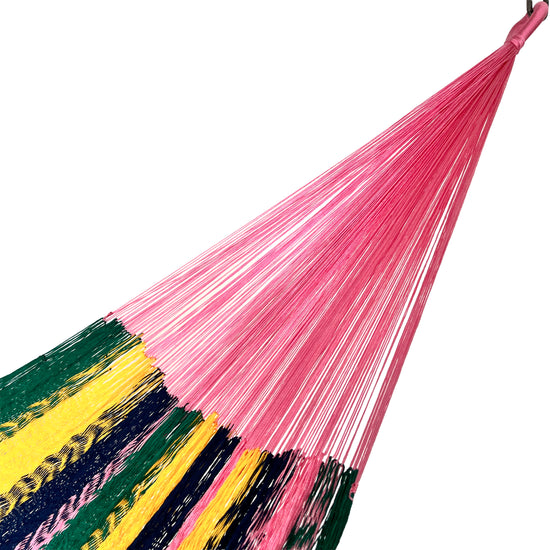 Hamaca Yucateca Artesanal Nylon Hilo 18 - De colores