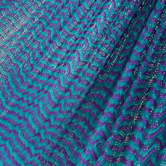 Hamaca Yucateca Artesanal Nylon Hilo 18 - Morado y Azul