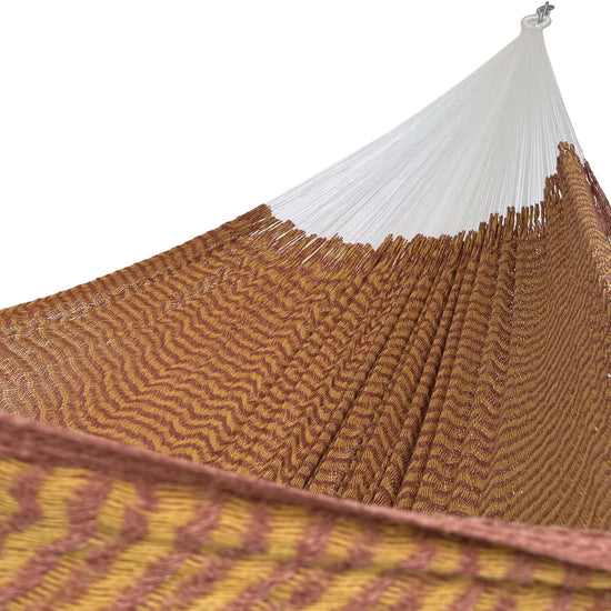 Hamaca Yucateca Artesanal Algodón Suave - Rojo y Amarillo