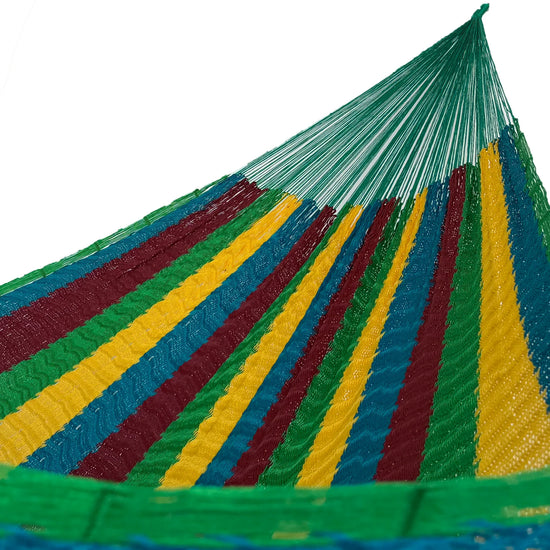 Hamaca Yucateca Artesanal Nylon Hilo 18 - Multicolor