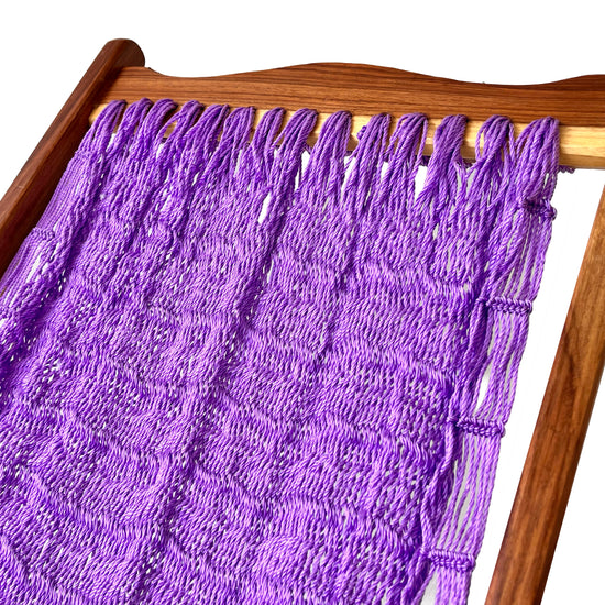 Silla Mecedora Artesanal Plegable Morada
