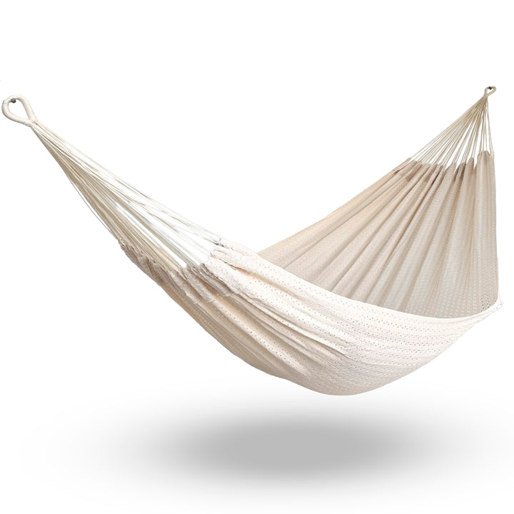 Hamaca Mexicana de Algodón y Nylon – Beige