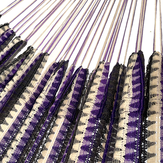 Hamaca Mexicana de Algodón y Nylon – Morado