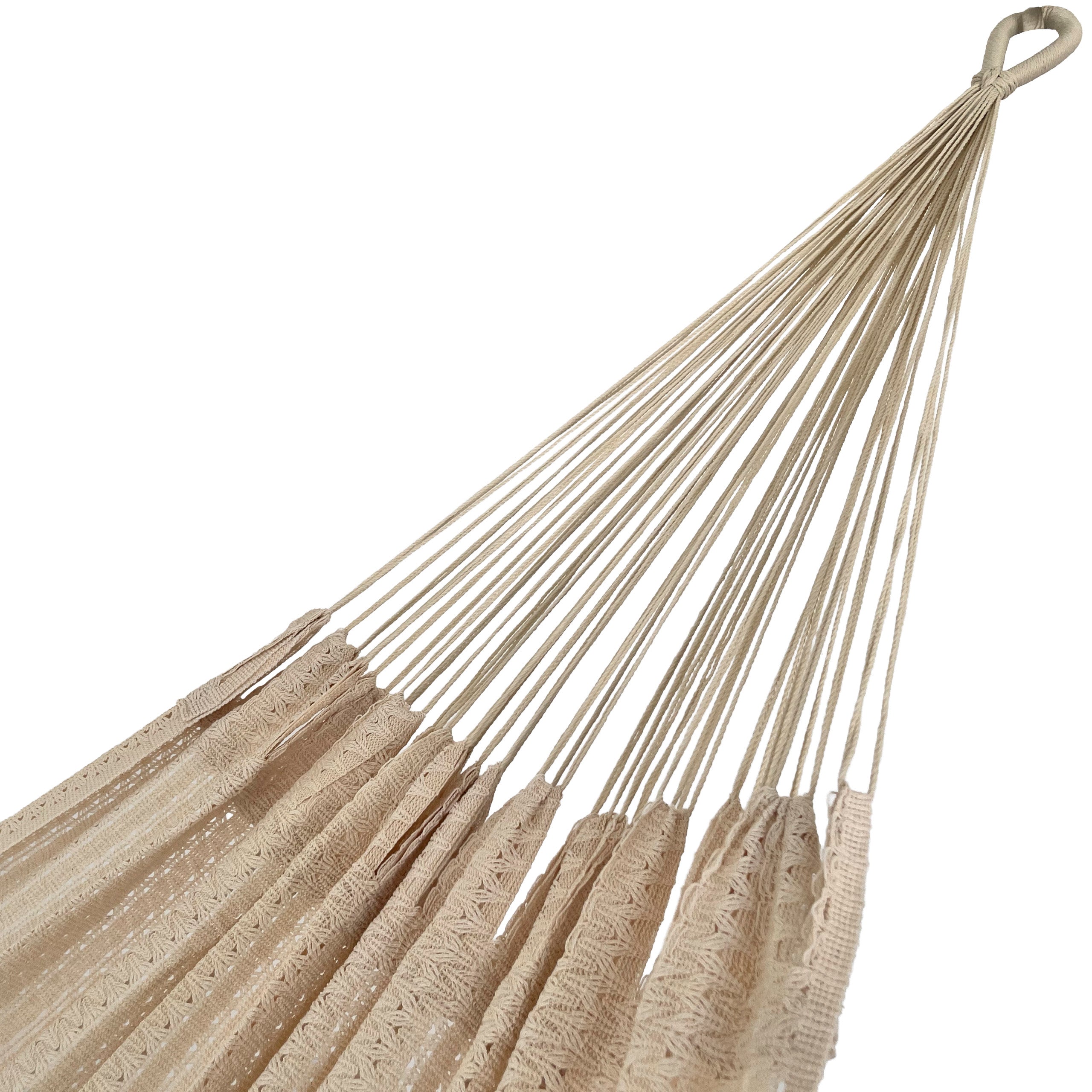 Hamaca Mexicana de Algodón y Nylon – Beige