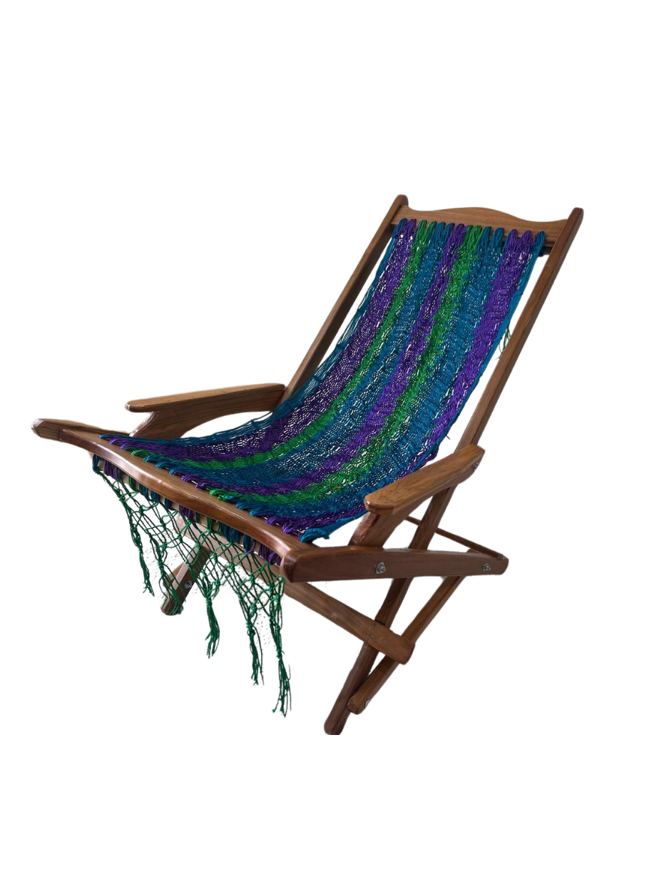 Silla Mecedora Artesanal Plegable de Yucatán Colores